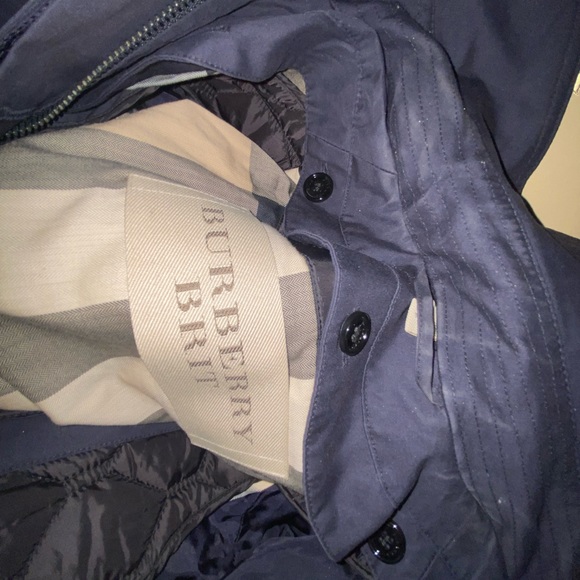 Burberry, London navy blue trenchcoat - Picture 4 of 5